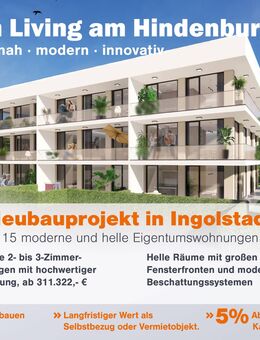 Neubauwohnung am Hindenburgpark - Wohnung Nr. 3 - Erdgeschoss - Ingolstadt