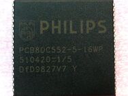 Philips Single-Chip 8-bit Microcontroller / Mikrocontroller - PCB80C552-5-16WP - 68 pin - 510420=1/5 - Biebesheim (Rhein)