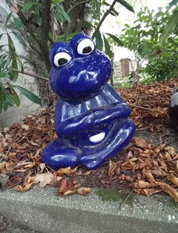 Blauer Frosch groß Deko - Essen