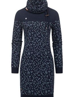 Ragwear Sweatkleid Chloe Dress stylisches Langarmkleid mit Ethnomuster