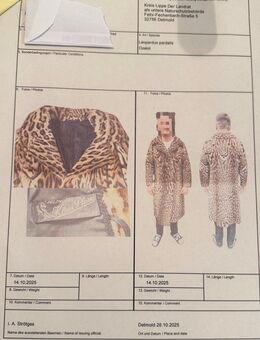 Original Ozelot Pelzmantel mit CITES-Bescheinigung – Luxus Vintage Unikat - Bad Salzuflen Werl-Aspe