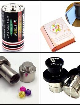 Geheimverstecke Tresor Buchsafe Zigarettenanzünder Schraube Batterie Mini Verstecke Geheimversteck 9,90€* - Villingen-Schwenningen