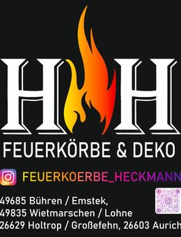 Feuertonne Feuerkorb mit individuellen Logo Motiv Bild - Schüttorf