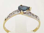 Ring Gold 585er / 14 kt Saphir Diamant Goldschmuck Edelstein - Neumarkt (Oberpfalz) Zentrum