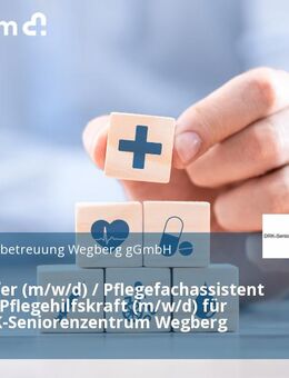 Pflegehelfer (m/w/d) / Pflegefachassistent (m/w/d) / Pflegehilfskraft (m/w/d) für unser DRK-Seniorenzentrum Wegberg - Wegberg