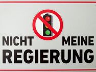 Lustiges Blechschild Nicht meine Regierung Ampel witziges Schild 20x30 cm - Hamburg