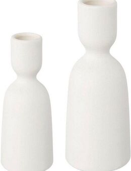 andas Kerzenhalter Stabkerzenhalter Adalena (Set, 2 St), aus Porzellan, im nordischen Design
