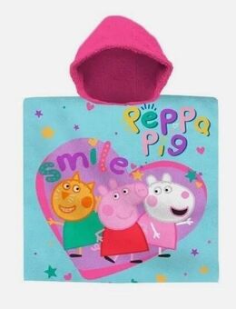 Peppa Wutz Flower Smile Strandhandtuch Poncho 60x120 cm - Neumünster