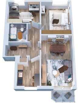 Gepflegte 3-Raum - Wohnung mit Balkon in Aschersleben - Aschersleben