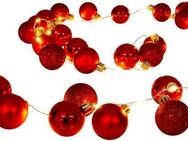 näve Lichterkette LED-Outdoor-Weihnachtslichterkette, Weihnachtsdeko rot aussen, 1-flammig, l: 240cm, Ein-/Ausschalter, incl. Timer (6h an und 18h aus),Farbe: rot