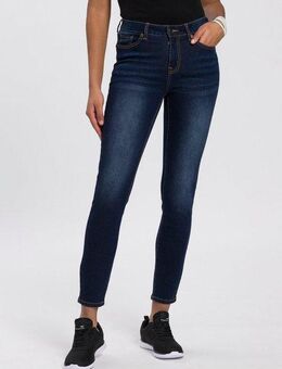 KangaROOS Slim-fit-Jeans CROPPED HIGH WAIST SLIM FIT schmale Passform, Röhrenjeans, trendige Used-Waschung
