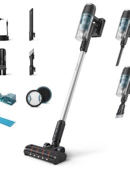 Philips Nass-Trocken-Sauger XC3133/01 Aqua 3000 Series “Tierexperte”, 50,4 W, beutellos, mit bis zu 60 Minuten Laufzeit und aufsteckbarem Aqua-Modul