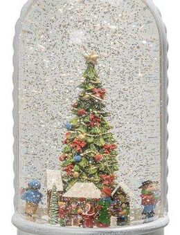 KONSTSMIDE LED Laterne Weihnachtsdeko, LED fest integriert, Warmweiß, LED Wasserlaterne, weiß, "Deutscher Weihnachtsmarkt"