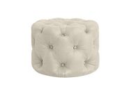 Places of Style Hocker FOLLINA, Polsterhocker mit klassischer Chesterfield-Knopfheftung