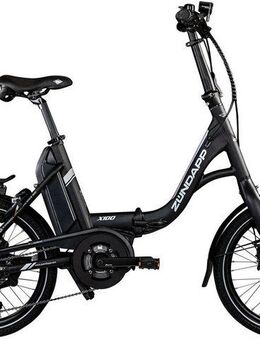 Zündapp E-Bike Faltrad X100, 9 Gang Shimano Sora Schaltwerk, Kettenschaltung, Mittelmotor, 400 Wh, Pedelec, Elektrofahrrad für Damen u. Herren
