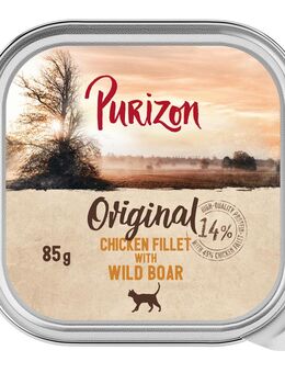 Purizon Original Schale 6 x 85 g - Hühnerfilet mit Wildschwein