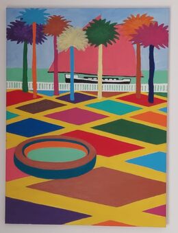 Das Segelschiff am Ufer - München