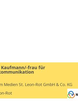Ausbildung Kaufmann/-frau für Marketingkommunikation - Sankt Leon-Rot