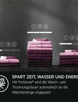 AEG Waschtrockner Serie 6000 LWK6A50680, 8 kg, 4 kg, 1600 U/min, Wash-to-Dry: Per Knopdruck Waschen und Trocknen in einem Durchgang