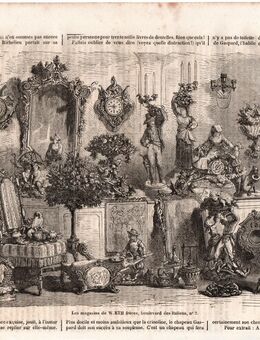 Les magasins de W. RTH freres, boulevard des Italiens, No 7 . Ausstellung von Kunstobjekten ca. 1860 , Grafik , M58 - Görlitz