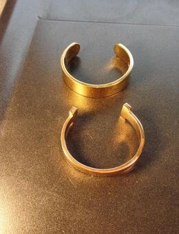 Armreif Armband goldfarben kupferfarben poliert Abbott Lyon - Flensburg