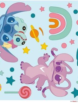 Komar Wandtattoo Stitch World - Größe 50 x 70 cm (35 St), Künstler: Komar, selbstklebend, Wandsticker, Kinderzimmer
