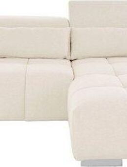 COTTA Ecksofa Orion L-Form, mit Kopfteilverstellung & 3 Nierenkissen