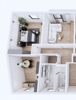 Moderne 2,5-Zimmer-Wohnung 1.OG Li - mit Gartenanteil - 77m² in 77743 Neuried/Schutterzell - Neuried (Baden-Württemberg)
