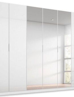 rauch Drehtürenschrank Kleiderschrank Schrank Garderobe KOLUNA mit Glastüren und Spiegel inkl. 2 Innenschubladen sowie extra Einlegeböden MADE IN GERMANY