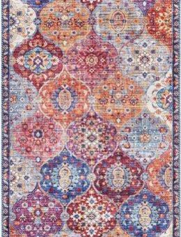 ELLE DECORATION Teppich Kashmir Ghom, rechteckig, Höhe: 5 mm, Orientalisch, Läufer, Kurzflor, Vintage, Wohnzimmer, Schlafzimmer