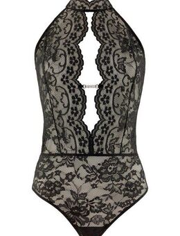 JETTE Stringbody ohne Bügel mit Strass-Kettchen, sexy Dessous, Reizwäsche