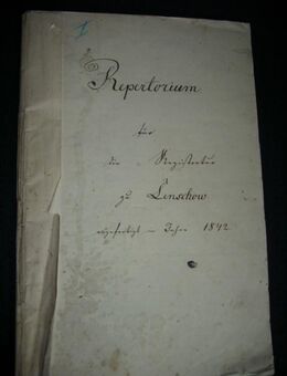 Repertorium von 1842 - Wesel