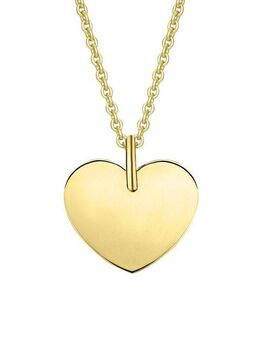 ONE ELEMENT Kettenanhänger Herz ohne Gravur Herz Anhänger aus 333 Gelbgold, Damen Gold Schmuck Herz ohne Gravur