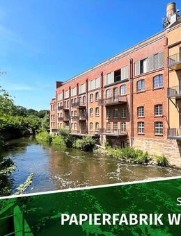 ERSTBEZUG sanierte Papierfabrik | traumhafte Wohnung mit Balkon am Wasser, Stellplatz u.v.m. - Schkeuditz