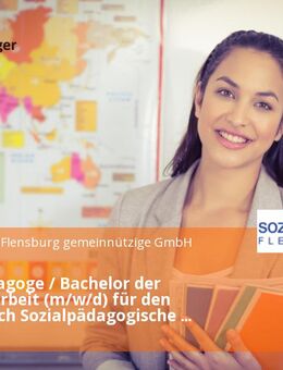 Sozialpädagoge / Bachelor der sozialen Arbeit (m/w/d) für den Fachbereich Sozialpädagogische Familienhilfe in Vollzeit / Teilzeit - Flensburg