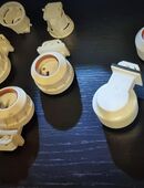 6 x Stück Sockel T5 Lampenfassung IP67 G13 + 2 x Stück Ring NEU in 27283