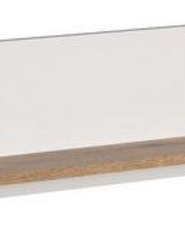 INOSIGN Wandboard Linz, 1-tlg., großzügige Bücherleiste in Weiß/Eiche - Wandregal (B/T/H) 170/18/25 cm