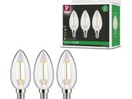 Paulmann LED-Leuchtmittel Eco-Line Filament 230V LED Kerze E14 3er-Pack 525lm 2,5W 3000K Klar, E14, 3 St., Warmweiß