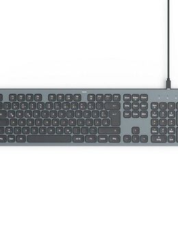 Hama Tastatur CK-400 (kabelgebunden, beleuchtet, QUERTZ) Tastatur