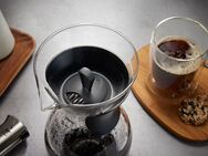 GEFU Kaffeebereiter, 0,8l Kaffeekanne, Edelstahlfilter, hitzebeständiges Glas, 800 ml, kompaktes Design