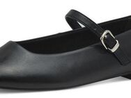 Tamaris Riemchenballerina, Blockabsatz, Businessschuh, Flats in veganer Verarbeitung