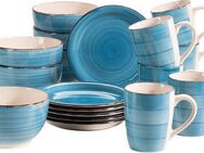 Home affaire Kaffeeservice Geschirr-Set, Service Bel Tempo (18-tlg), 6 Personen, Keramik, mit Spiraldekor, 18 Teile, für 6 Personen