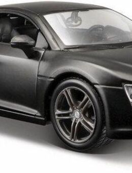 Maisto® Sammlerauto Dull Black Collection, Audi R8, 1:24, schwarz, Maßstab 1:24, aus Metallspritzguss