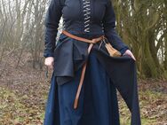 Mittelalterkleid mit Schnürungen, dunkelblau - Wuppertal