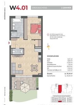 Seedomizil in Radolfzell, 2 Zimmer-Wohnung mit großem Gartenanteil, WE 4.01 - Radolfzell (Bodensee)