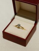 Brillantring aus 585er-Gelbgold Brillant 0,10 ct. in 44627