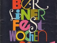 38. BERLINER FESTWOCHE 1988 - Programm vom 30.8. - 2.10. - Zeuthen