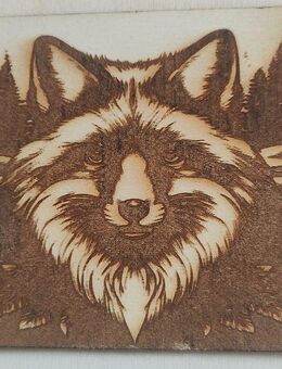 Holzplatte mit Tiefengravur Fuchs Unikat - Osterode (Harz)