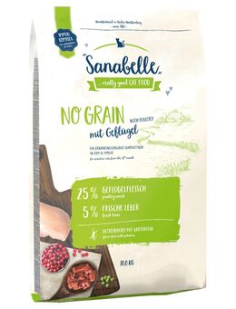 Sparpaket Sanabelle 2 x 10 kg - No Grain mit Geflügel
