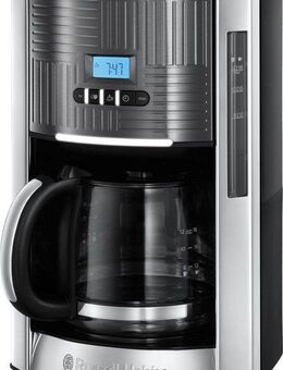 RUSSELL HOBBS Filterkaffeemaschine Geo Steel 25270-56, 1,5l Kaffeekanne, Papierfilter 1x4
